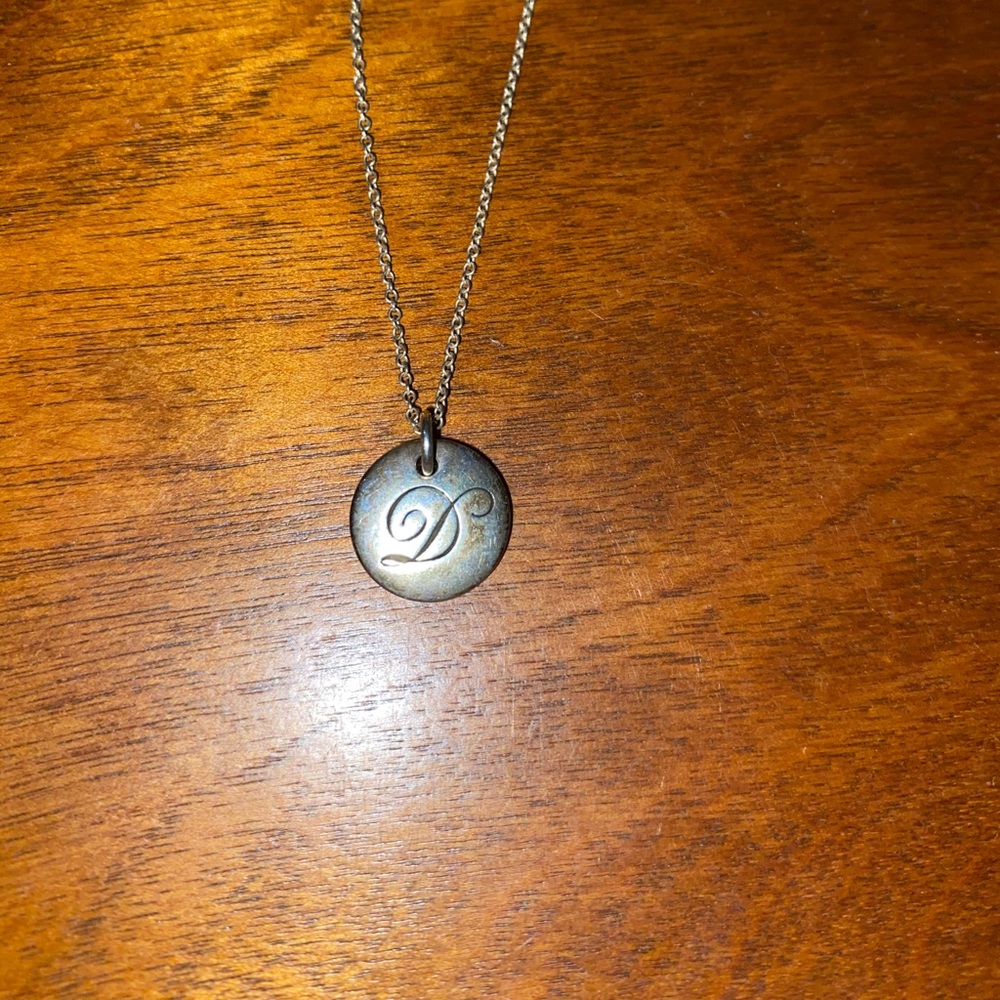 Tiffany & Co. “D” initial necklace